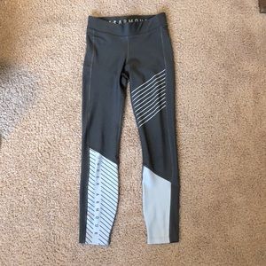Grey Under Amour Workout Capri Leggings